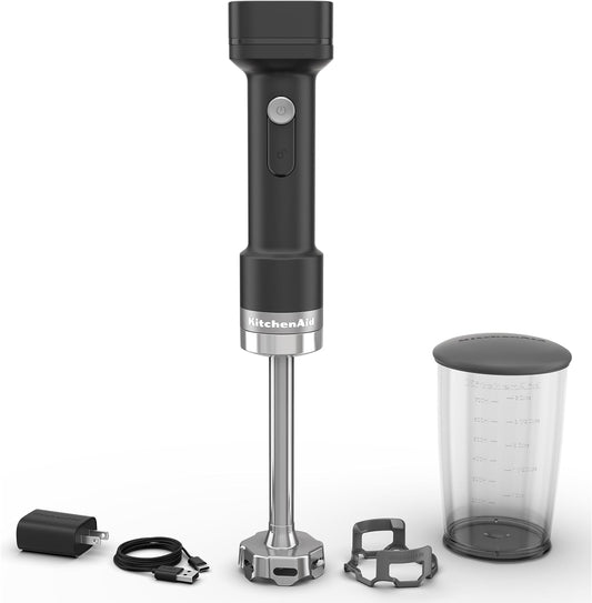 KitchenAid Go™ Cordless Hand Blender - battery included, KHBRV71, Black Matte