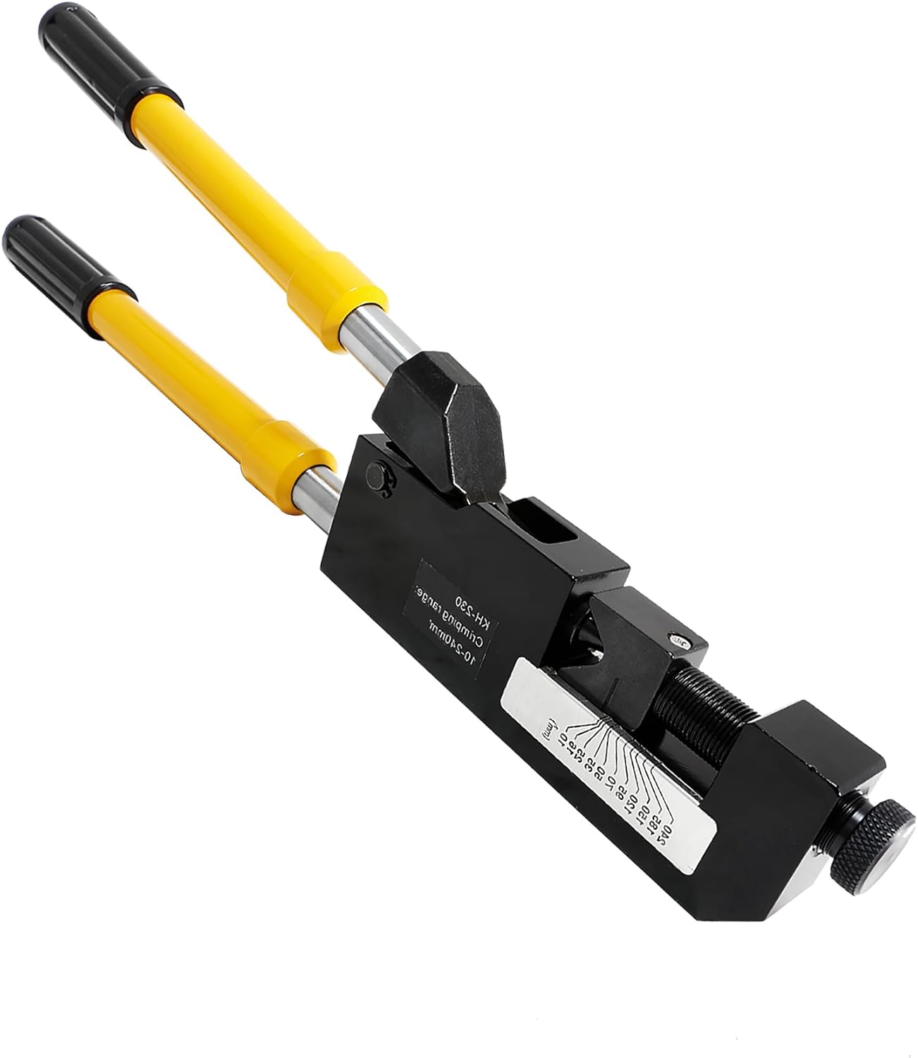 Lug Crimper Tool, Dieless Lug Crimper, Dieless Indent Battery Terminal Cable Wire Crimper, Compatible with 10 AWG - 400 MCM Wire Lugs