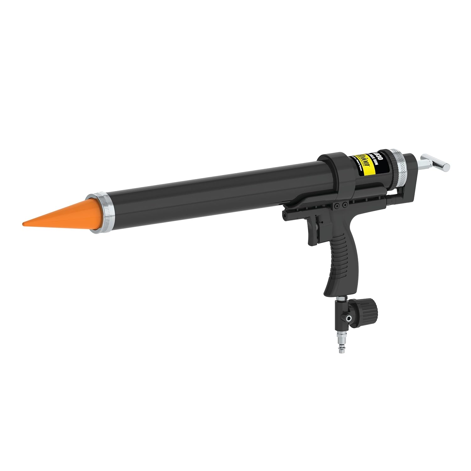 Albion Engineering AB30 Mid-Handle Air-Powered Steel Bulk Caulking Gun, 120 PSI Air Drive, 30 oz