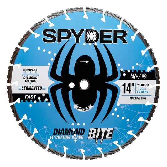 Spyder Diamond Bite 14-in Wet/Dry Segmented Rim Diamond Saw Blade 14126