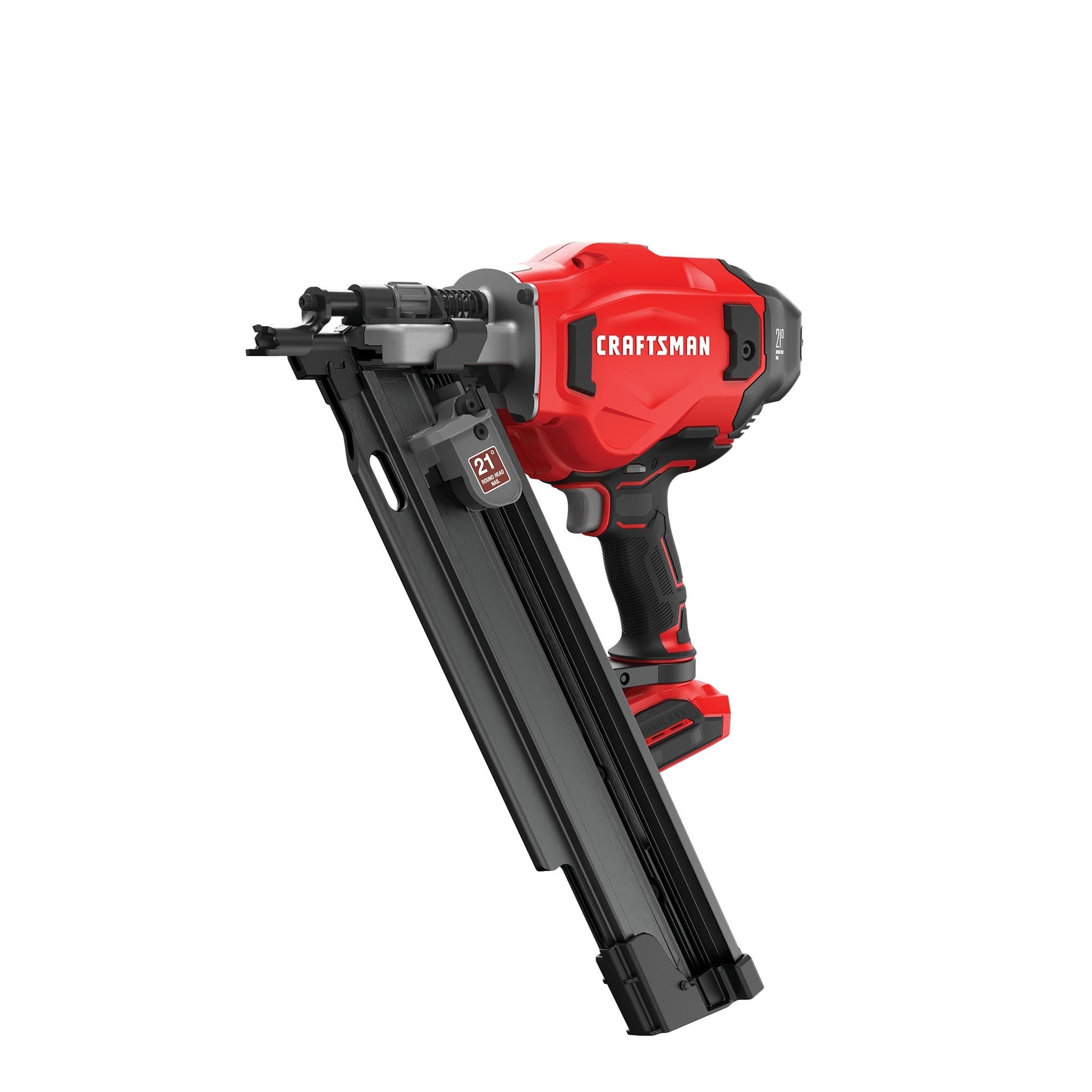 CRAFTSMAN V20 Brushless RP 3.25-in 21-Degree Cordless Framing Nailer (Bare Tool Only) CMCN621PLB