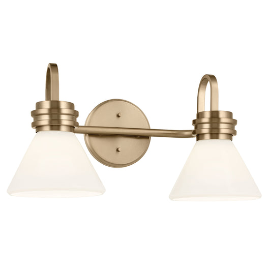 Kichler Farum 19.25-in 2 -Light Gold Modern/contemporary Vanity light 5384764