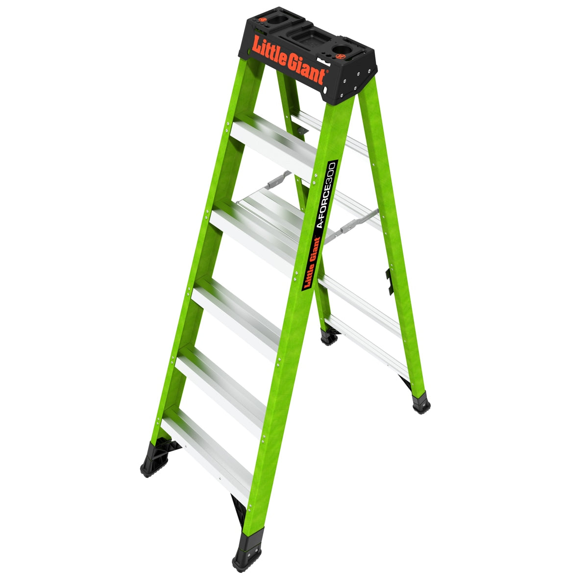 Little Giant Ladders A-Force300 6-ft Fiberglass Type 1a- 300-lb Load Capacity Step Ladder 15796-002