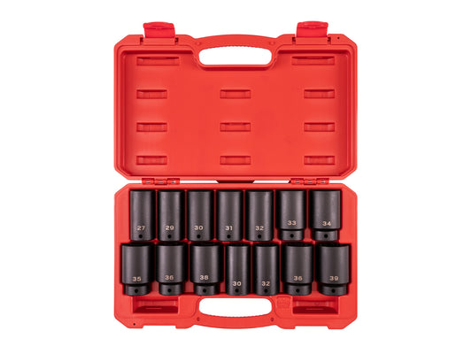 TEKTON 14-Piece Metric 1/2-in Drive Set 6-point Impact Socket Set SID92341