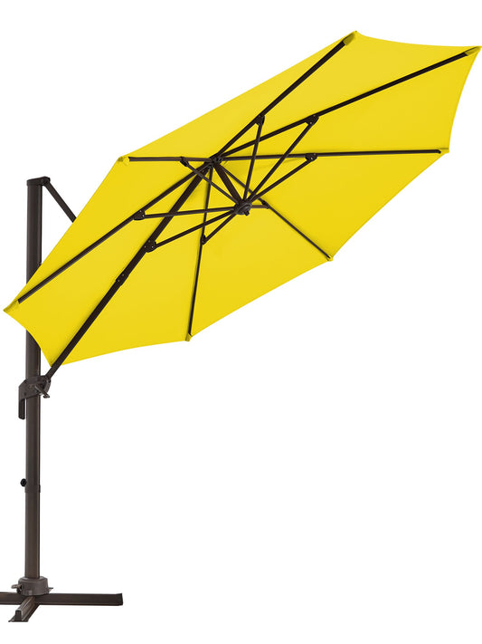 JEAREY 10-Feet Aluminum Offset Patio Umbrella