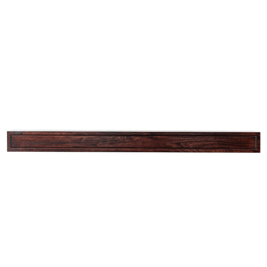 Modern Ember 48-in W x 5-in H x 9-in D Red Mahogany Poplar Hollow Contemporary Fireplace Mantel LOTTA-48-POPS-RMS