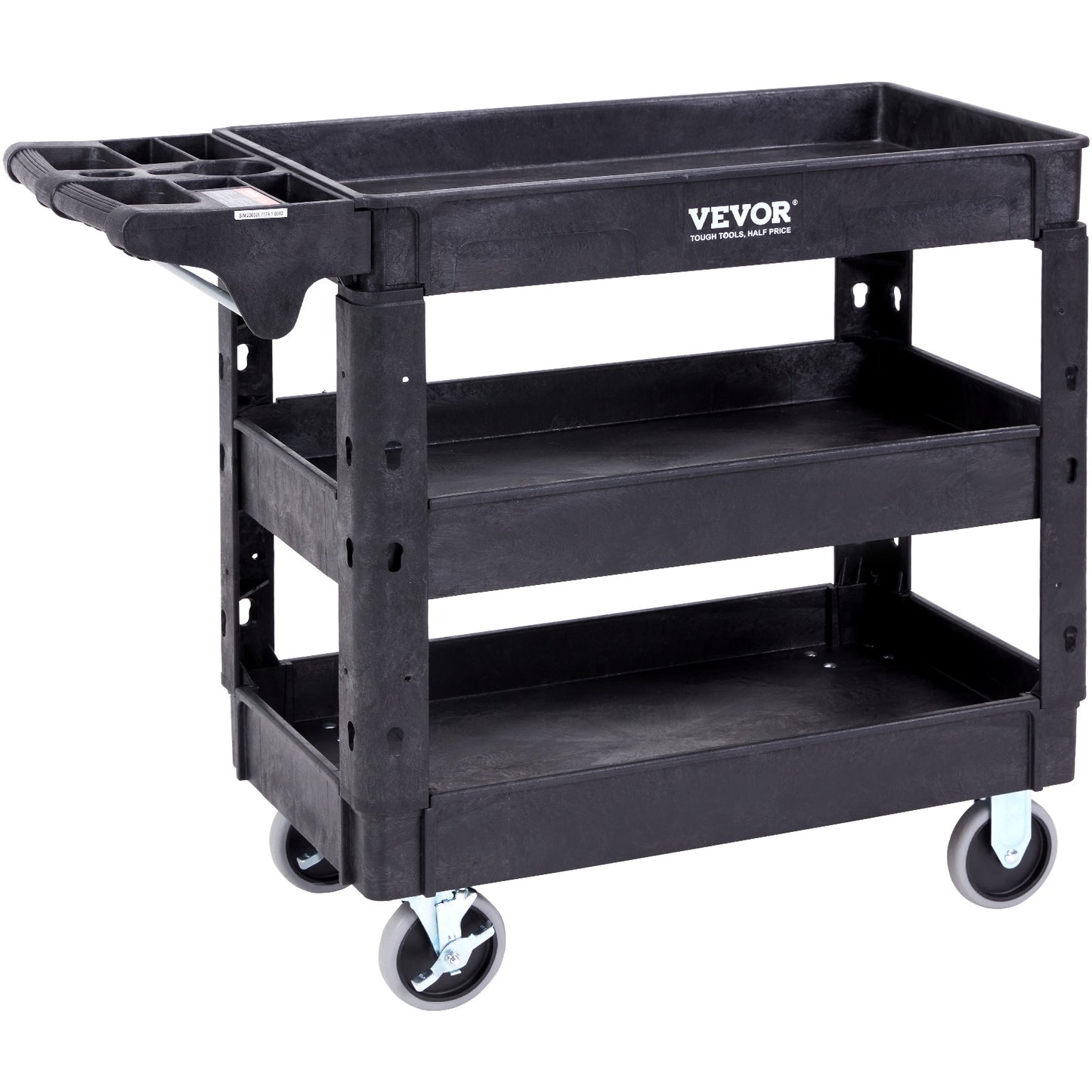VEVOR 33.74-in-Drawer Shelf Utility Cart DXSLSYTCDXCX3K5H9V0
