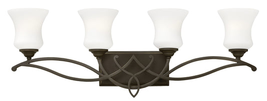 Hinkley Brooke 31.25-in 4 -Light Antique Bronze Transitional Vanity light 5663276
