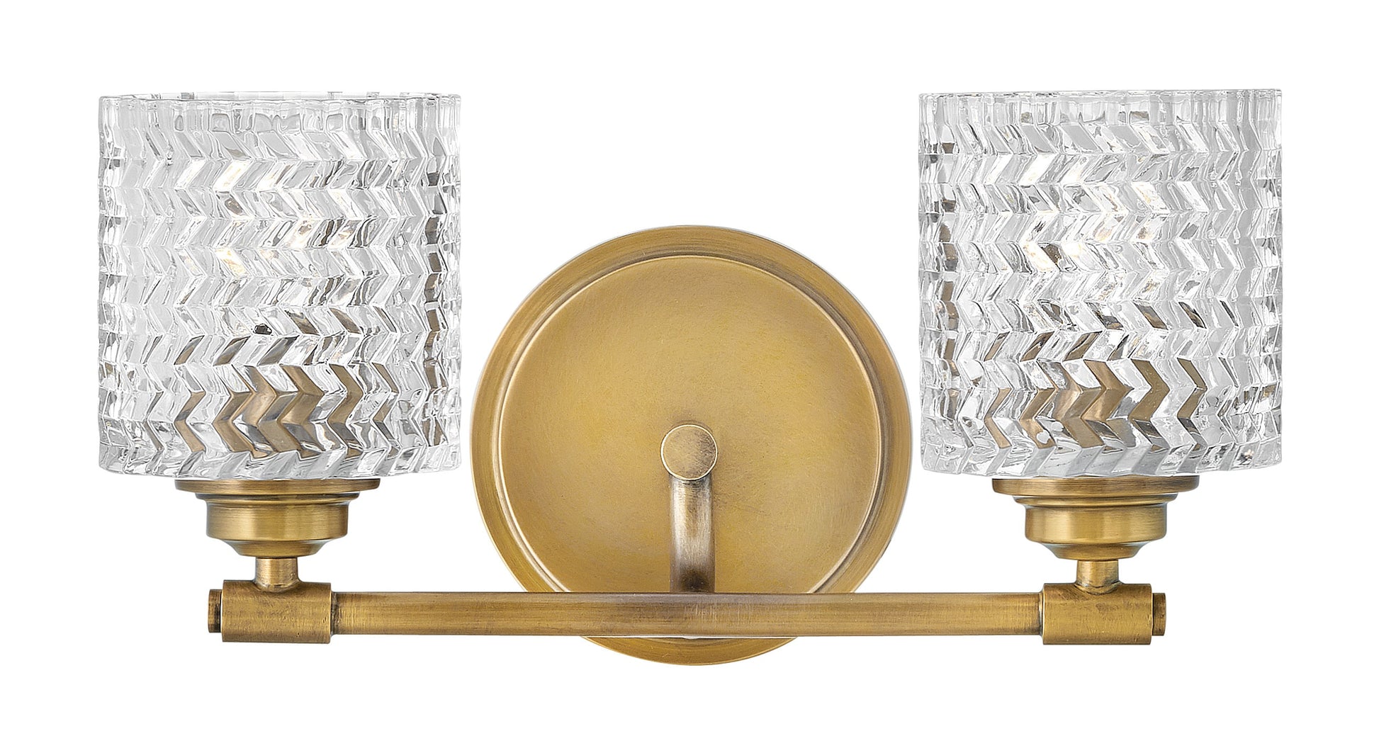 Hinkley Elle 14.5-in 2 -Light Brushed Brass Traditional Vanity light 5662990