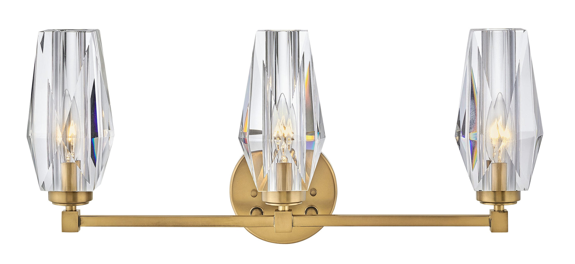 Hinkley Ana 23.5-in 3 -Light Brushed Brass Glam Vanity light 5663051
