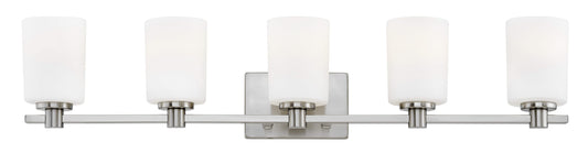 Hinkley Karlie 35.5-in 5 -Light Brushed Nickel Transitional Vanity light 5663166