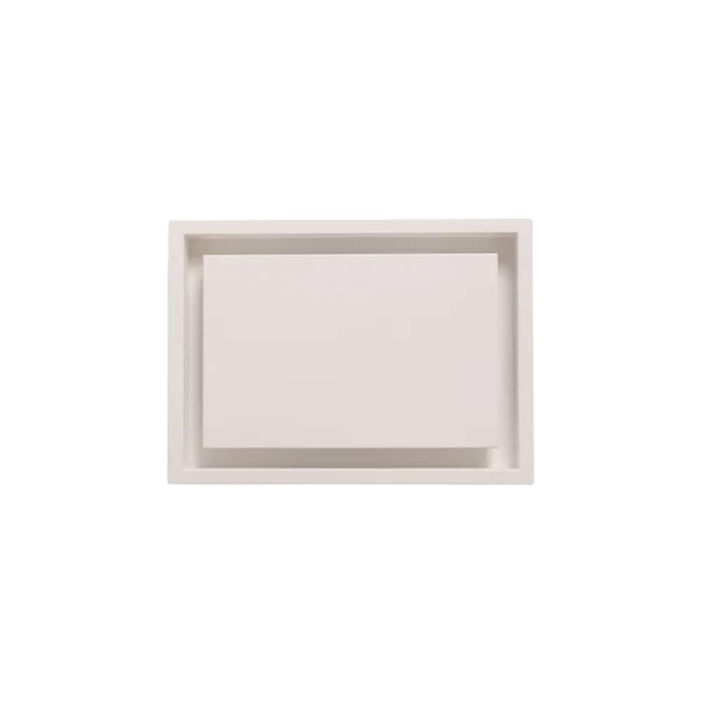 Aria Vent 30-in x 10-in 1-way Steel Satin White Sidewall/Ceiling Register DWFR10X30SWH