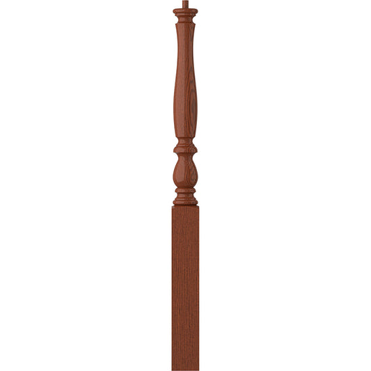 L.J. Smith Stair Systems Harbor 3.25-in x 43-in Unfinished Brazilian cherry Starting Stair Newel Post
