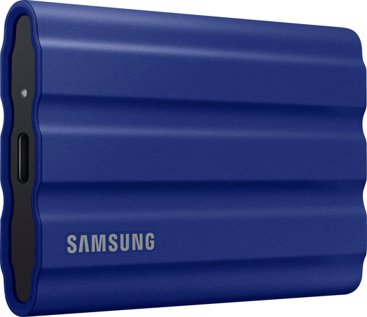 Samsung - T7 Shield 2TB External USB 3.2 Gen 2 Rugged SSD IP65 Water Resistant - Blue