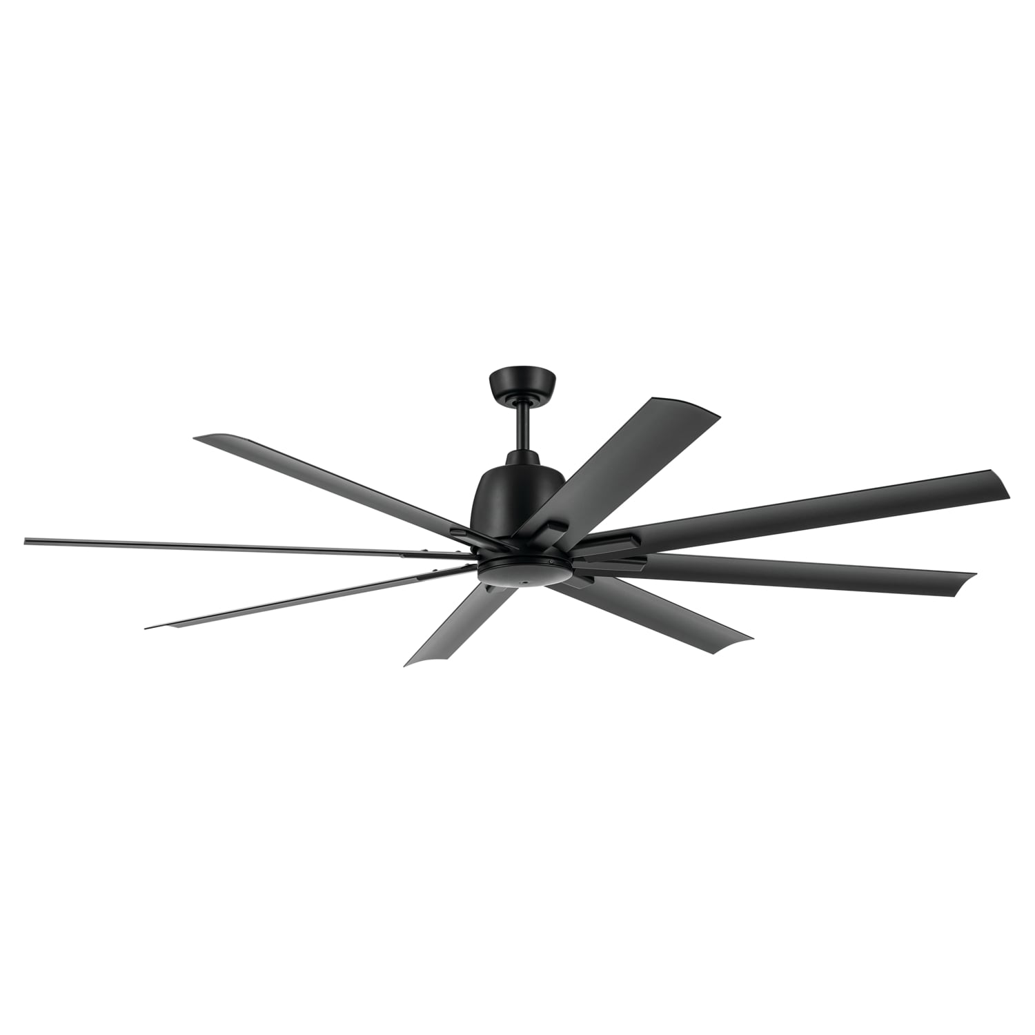 Kichler Breda 75-in Outdoor Satin Black with Satin Black Blades Ceiling Fan Without Light - Remote Included ( 8 -Blade ) 5648872