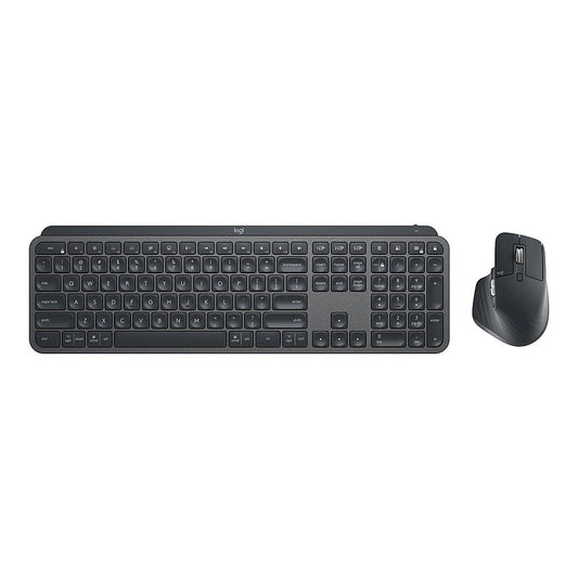 Logitech - MX Keys Combo for Business Full-size Wireless Keyboard and Mouse Bundle for Windows/Mac/Chrome/Linux - Graphite