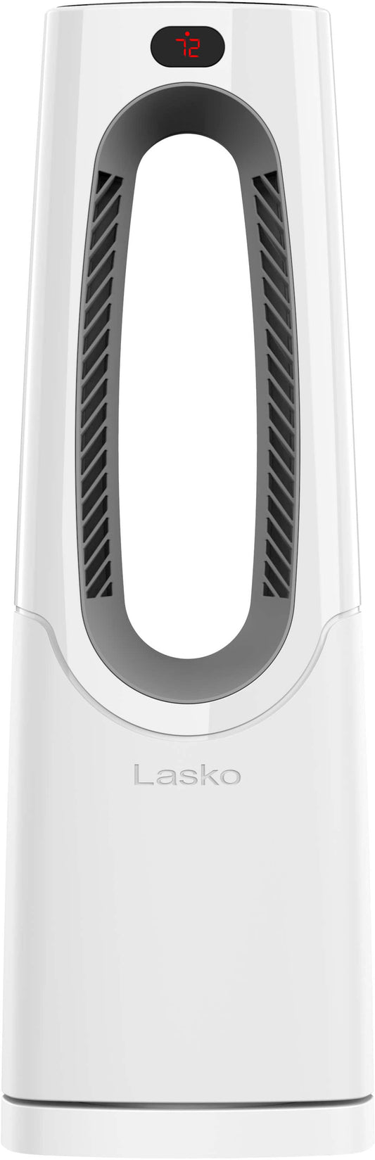 Lasko - 1500-Watt Bladeless Ceramic Tower Space Heater with Timer and Remote Control - White