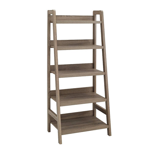 Linon Home Décor - Tennyson Five-Shelf Ladder Bookcase - Gray