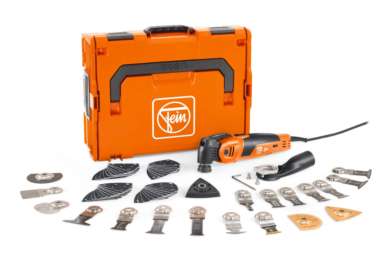 FEIN MULTIMASTER MM 700 Max Top Corded 3.3-Amp Variable 40-Piece Oscillating Multi-Tool Kit with Hard Case 72296864090