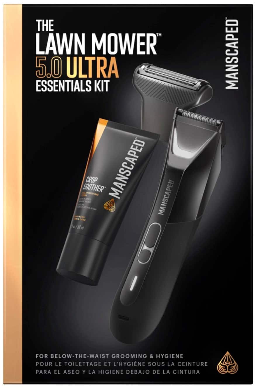 Manscaped - The Lawn Mower 5.0 Ultra Hair Trimmer Essentials Kit - Black