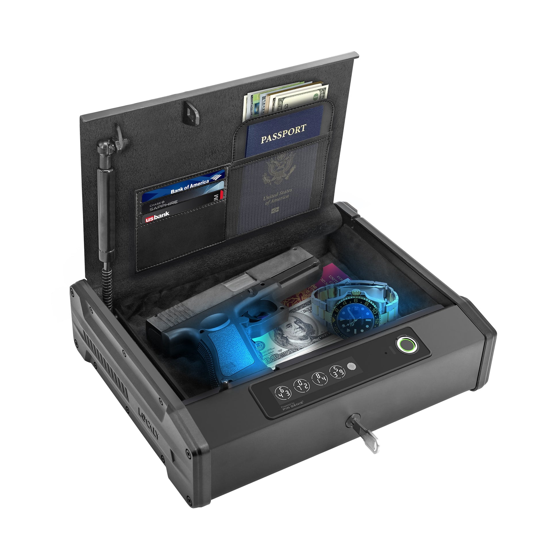 Lockly 0.096-cu ft Safe Box with Biometric Lock PGV528WMB