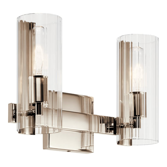 Kichler Jemsa 13.75-in 2 -Light Polished Nickel Modern/contemporary Vanity light 5696837