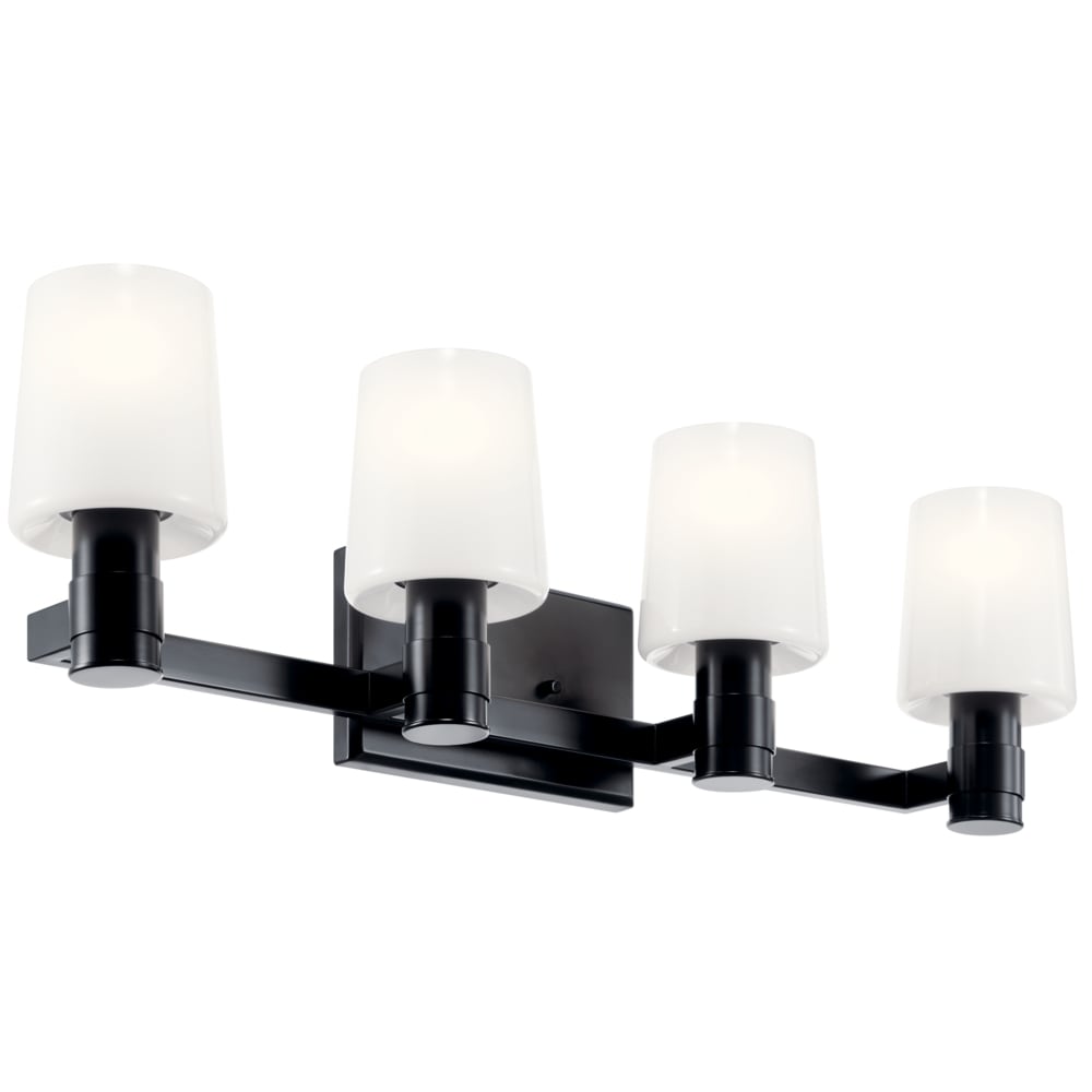 Kichler Adani 30-in 4 -Light Black Modern/contemporary Vanity light 5696788