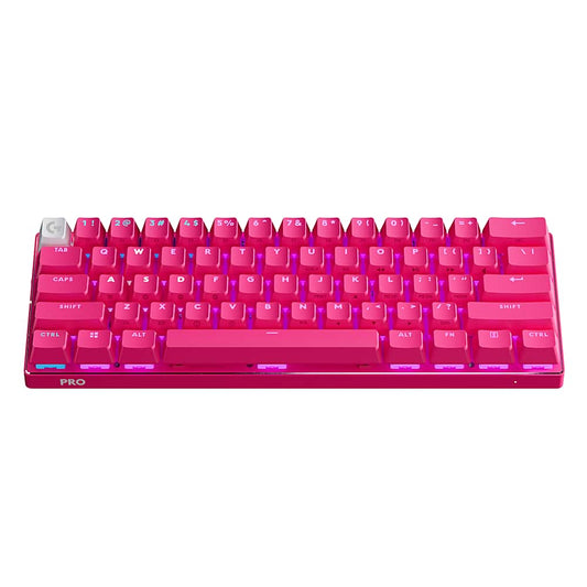 Logitech - PRO X 60 LIGHTSPEED TKL 60% Wireless Mechanical GX Optical Tactile Switch Gaming Keyboard with LIGHTSYNC RGB - Magenta