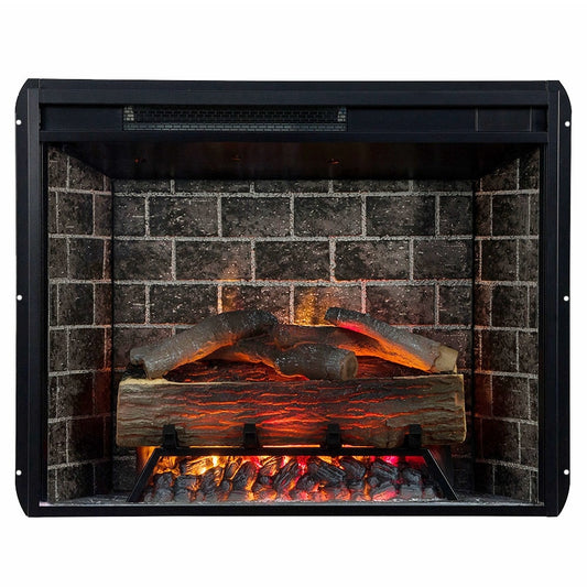 Modern Ember 29.5-in Black Electric Fireplace Insert EF-TL-28
