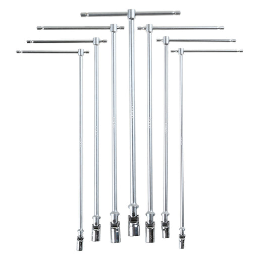 Beta 10-Piece Metric T-Handle Hex Key Set with Swivel Mechanism and Sliding Handle for Quick and Easy Screw Operations 9520080