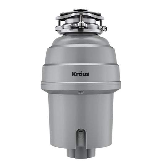 Kraus Kore Continuous Feed 1-HP Septic Safe Corded Garbage Disposal with Noise Insulation KWD200-100MGR