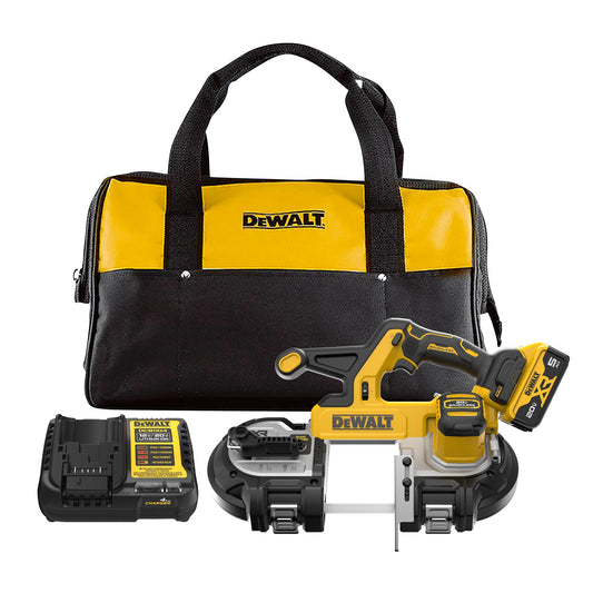 DEWALT 20-Volt 3.375-in Portable Band Saw (Charger Included and 1-Battery) DCS378P1