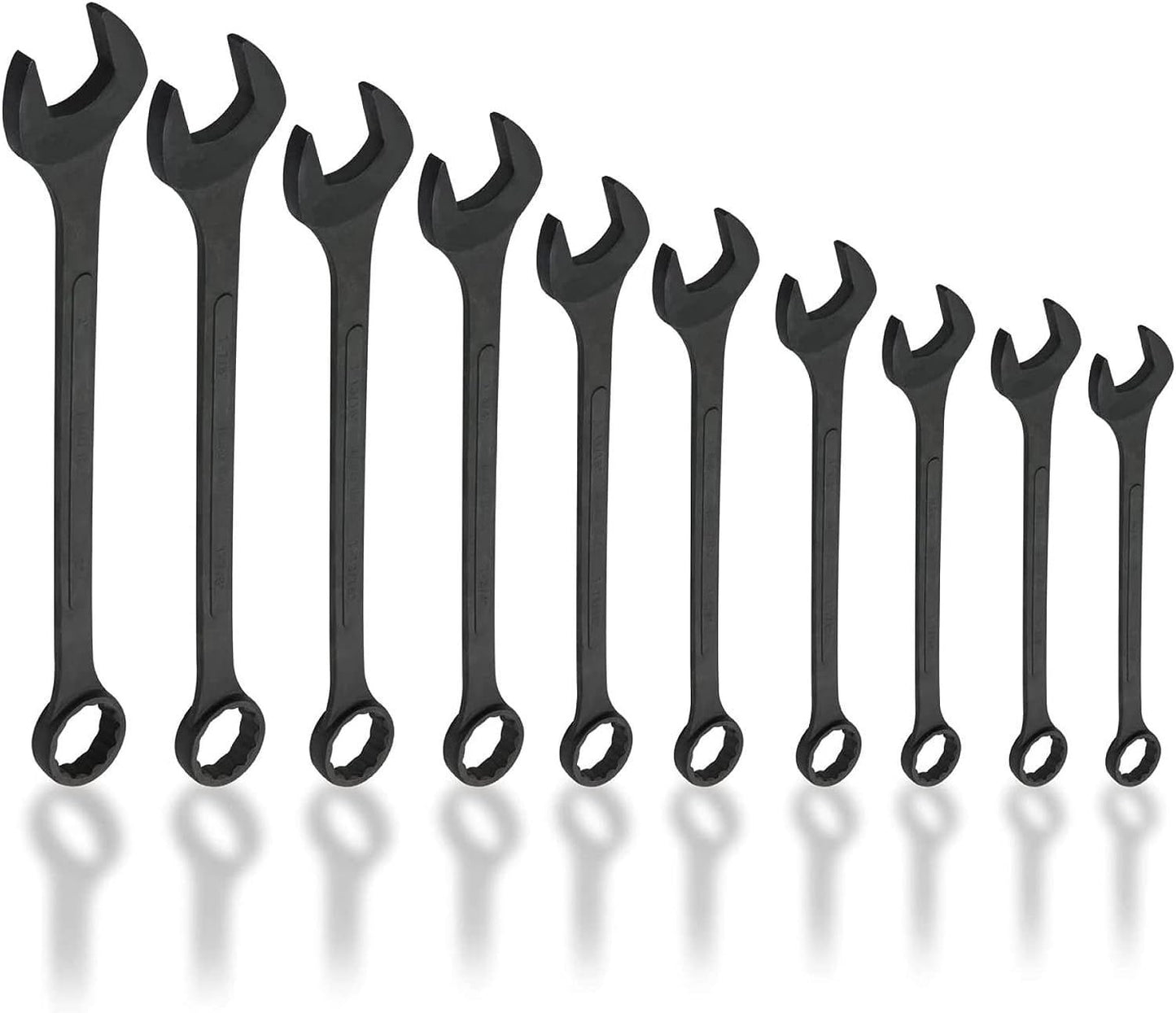 NEIKO 10-Piece Set 12-point Standard (Sae) Standard Combination Wrench Includes Soft Case 03129A