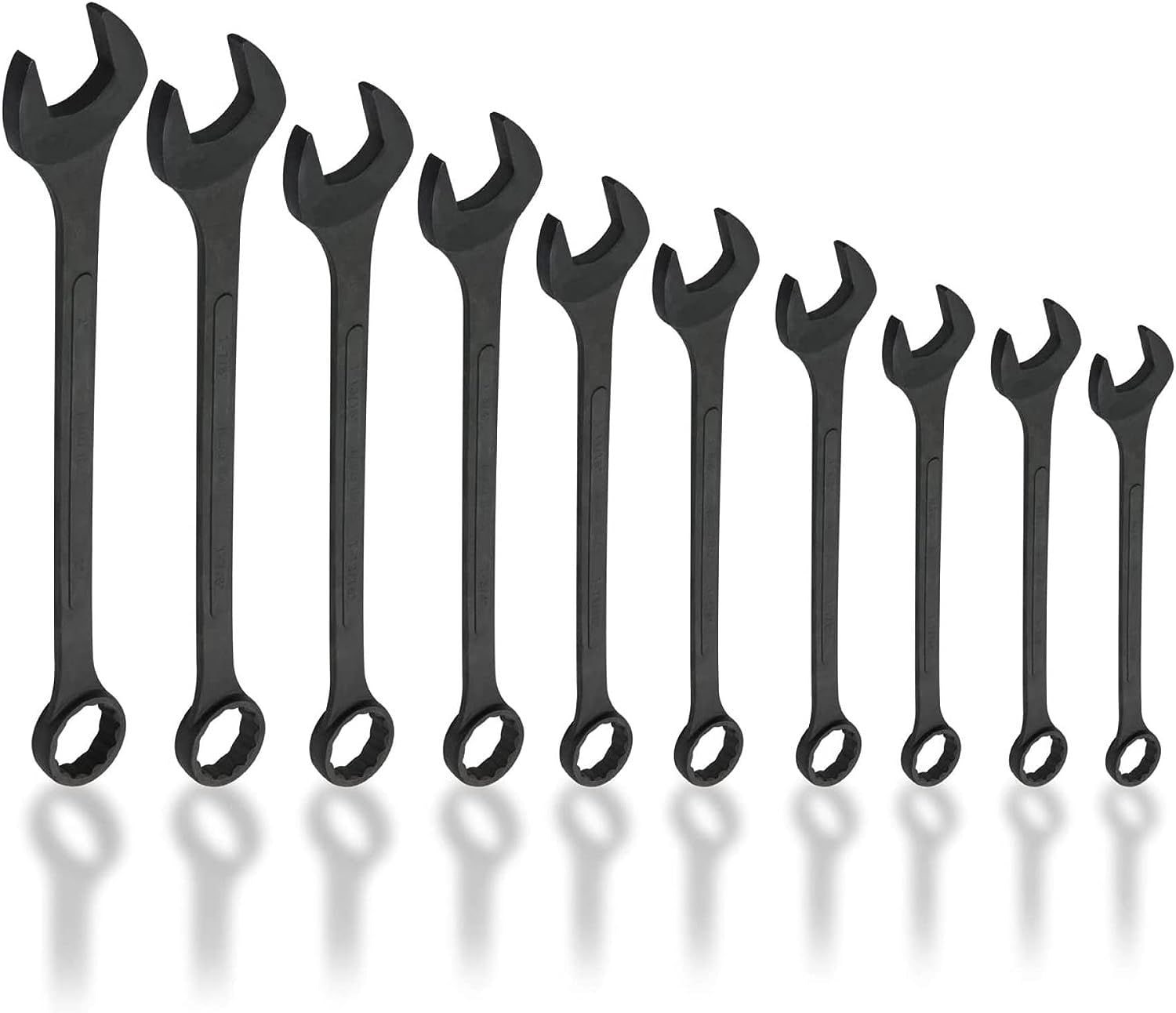 NEIKO 10-Piece Set 12-point Standard (Sae) Standard Combination Wrench Includes Soft Case 03129A