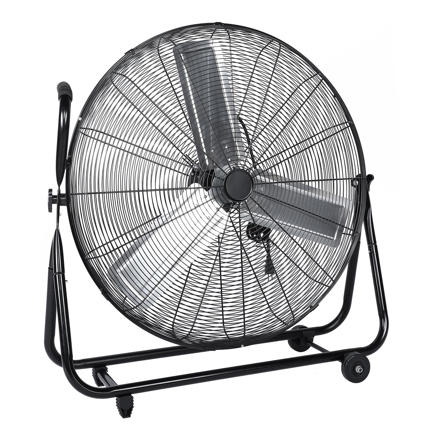 GZMR 30-in 110-Volt 3-Speed High Velocity Indoor Black Floor Fan GZ-DHF42940