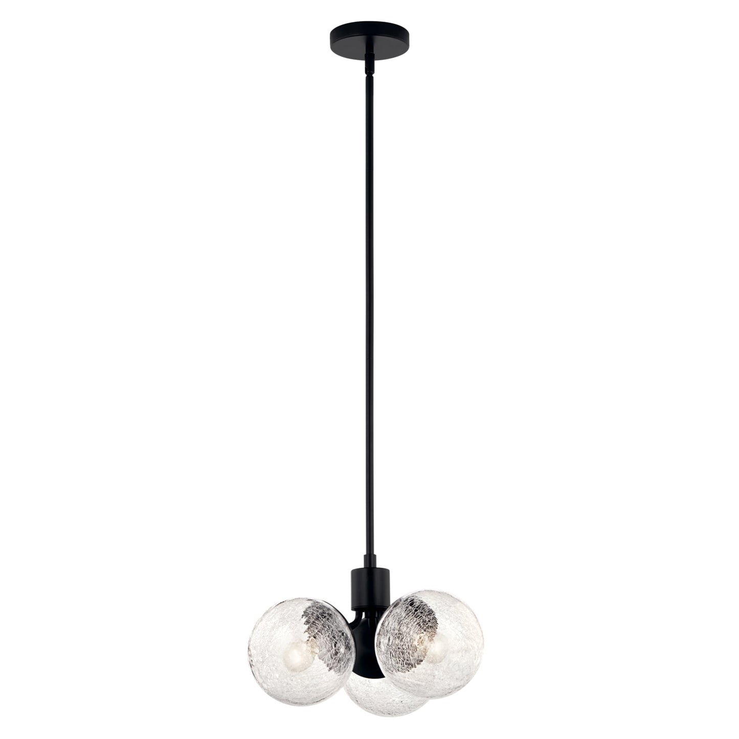 Kichler Silvarious 3 -Light Black Modern/contemporary For Use in Bedrooms, Dining Rooms, Foyers, Kitchens, Living Rooms Chandelier 6297675