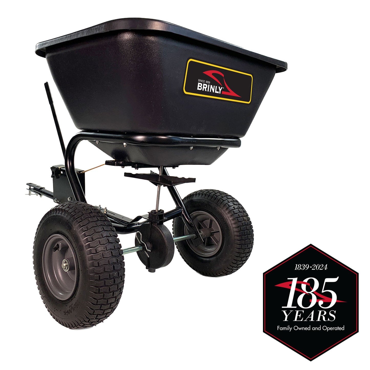 Brinly 125-lb Capacity Broadcast Tow-Behind Spreader BS26BH-A