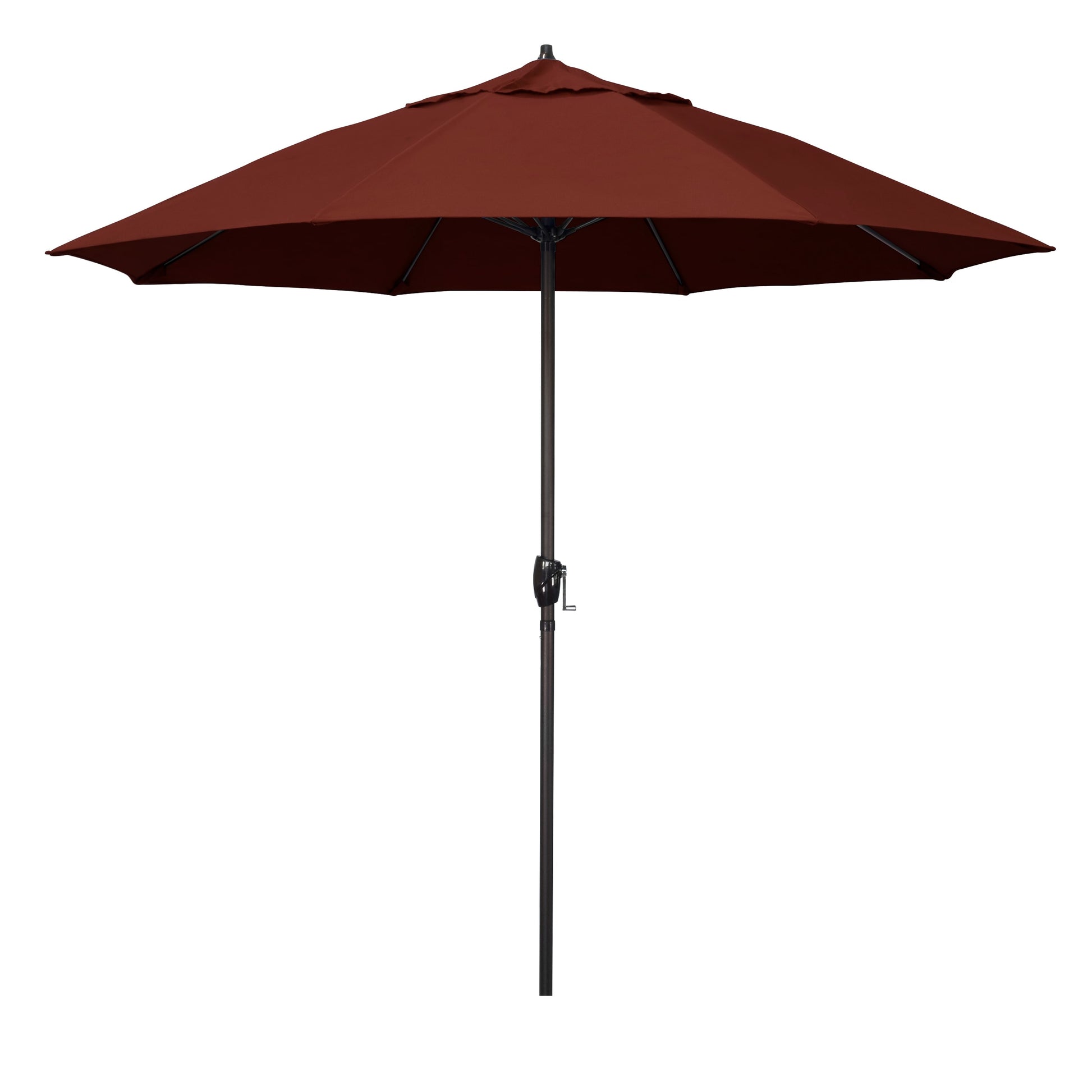 California Umbrella 9-Feet Aluminum Red Market Patio Umbrella