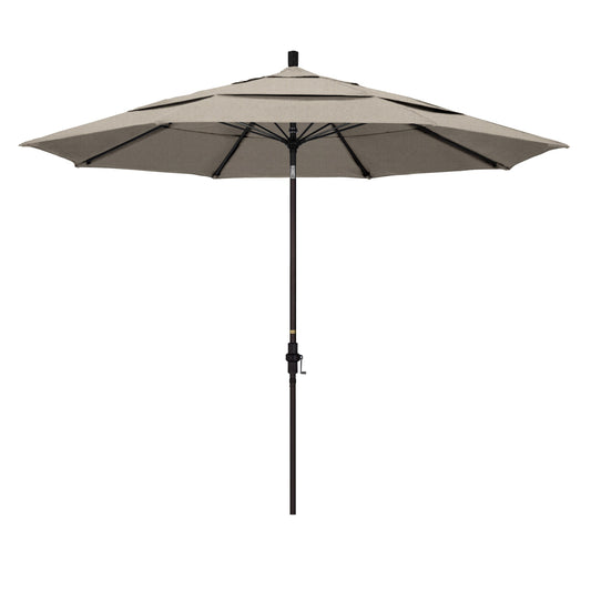 California Umbrella 11-Feet Aluminum Gray Market Patio Umbrella
