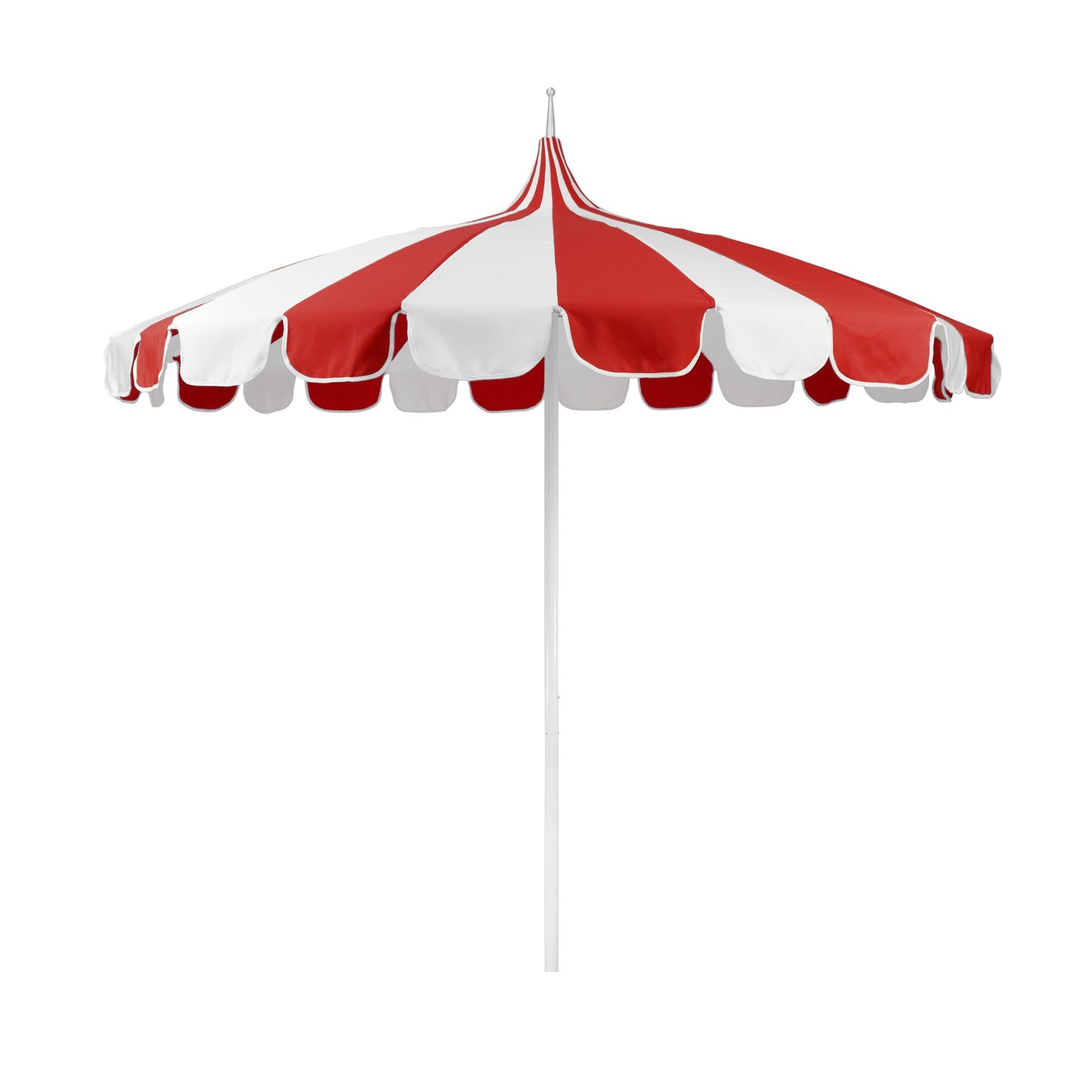California Umbrella 8.5-Feet Aluminum Red Market Patio Umbrella