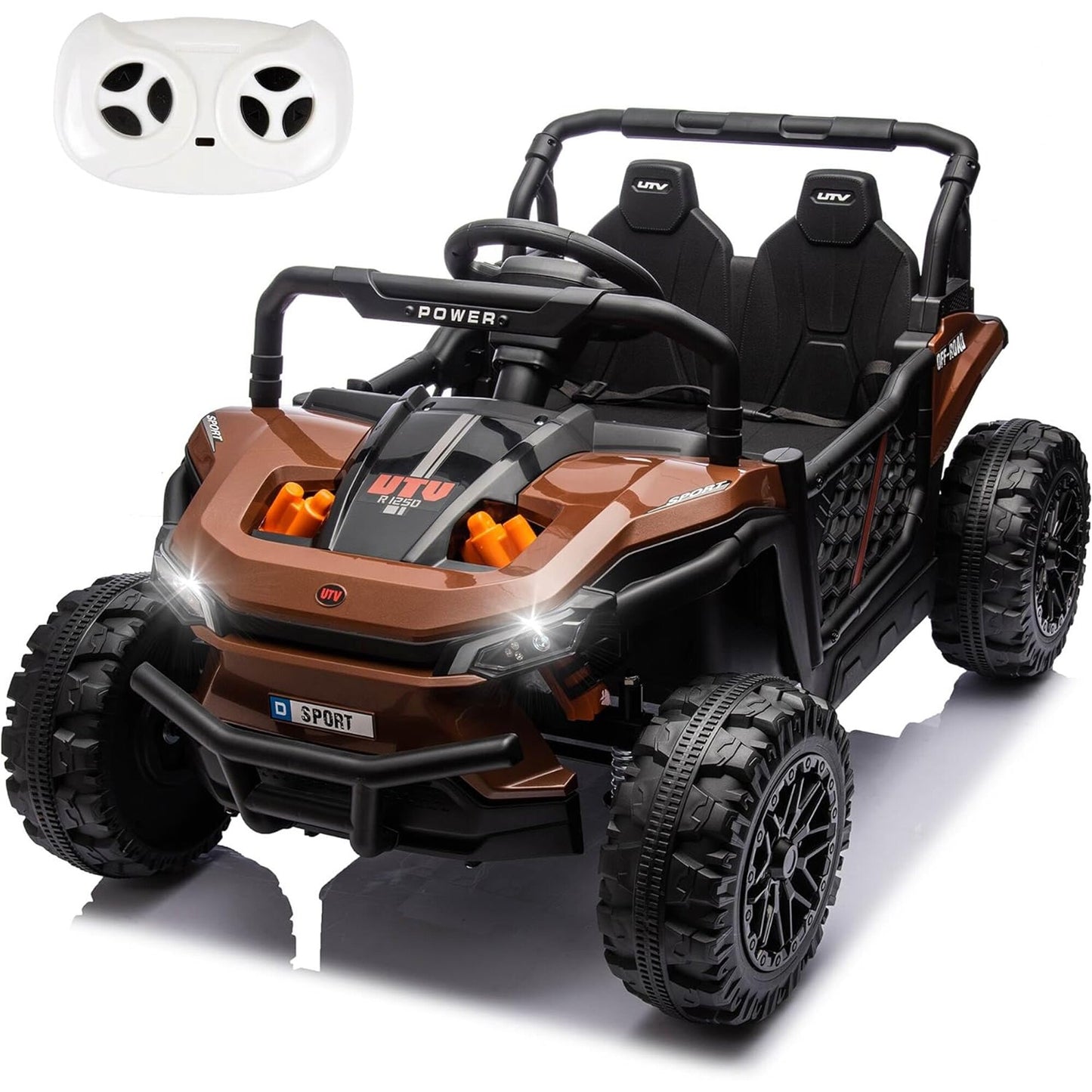 Gaierptone 24-volt Brown Kid Trax Disney Princess 2 Seater Ride-On Toy Car