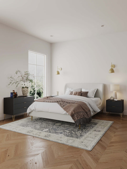 Manhattan Comfort Black 5 -Drawer Standard dresser