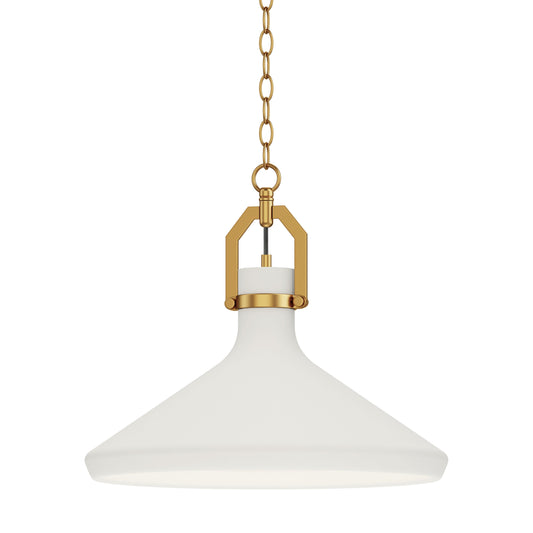 Maxim Lighting Lumi 1 -Light Satin brass Transitional Square Large Hanging Pendant light
