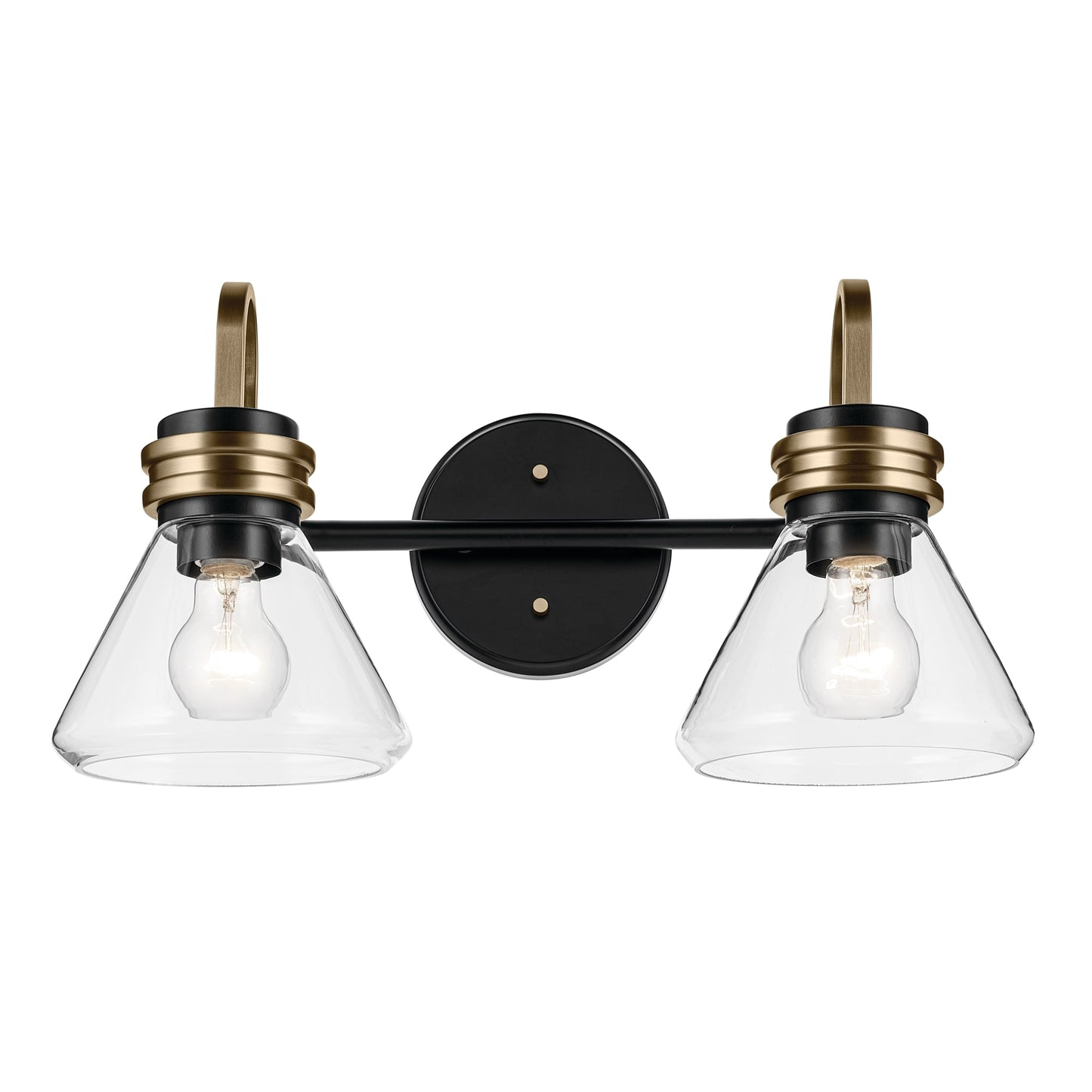 Kichler Farum 19.25-in 2 -Light Black Modern/contemporary Vanity light 6814552
