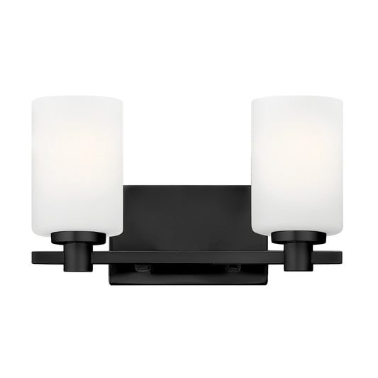 Hinkley Karlie 13.25-in 2 -Light Satin Black Transitional Vanity light 6808052