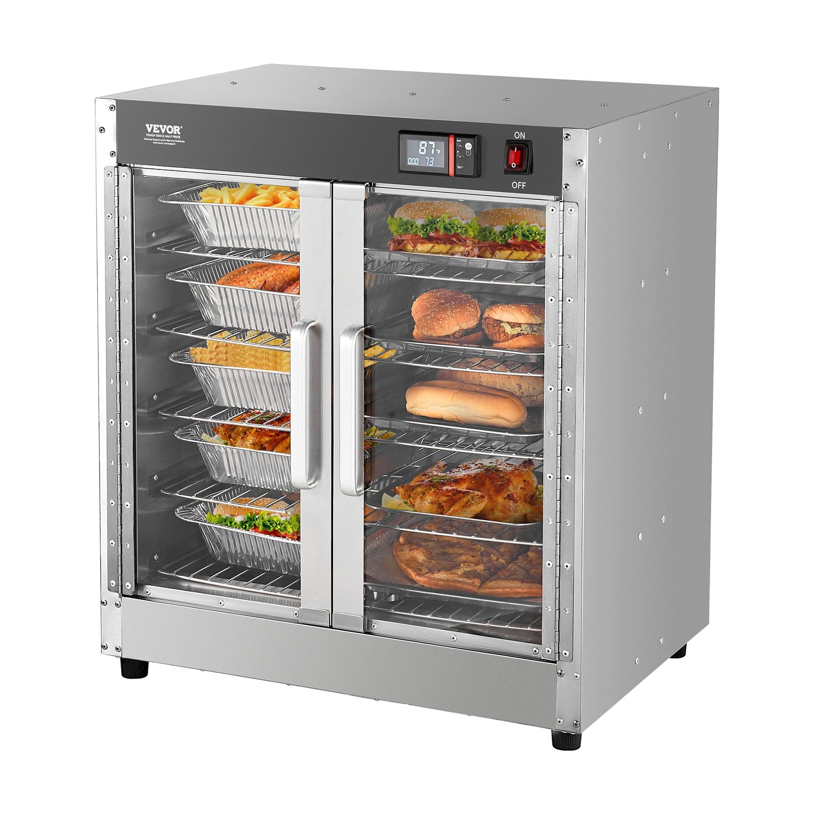 VEVOR 10 -Station Commercial/Residential Electric Food warmer