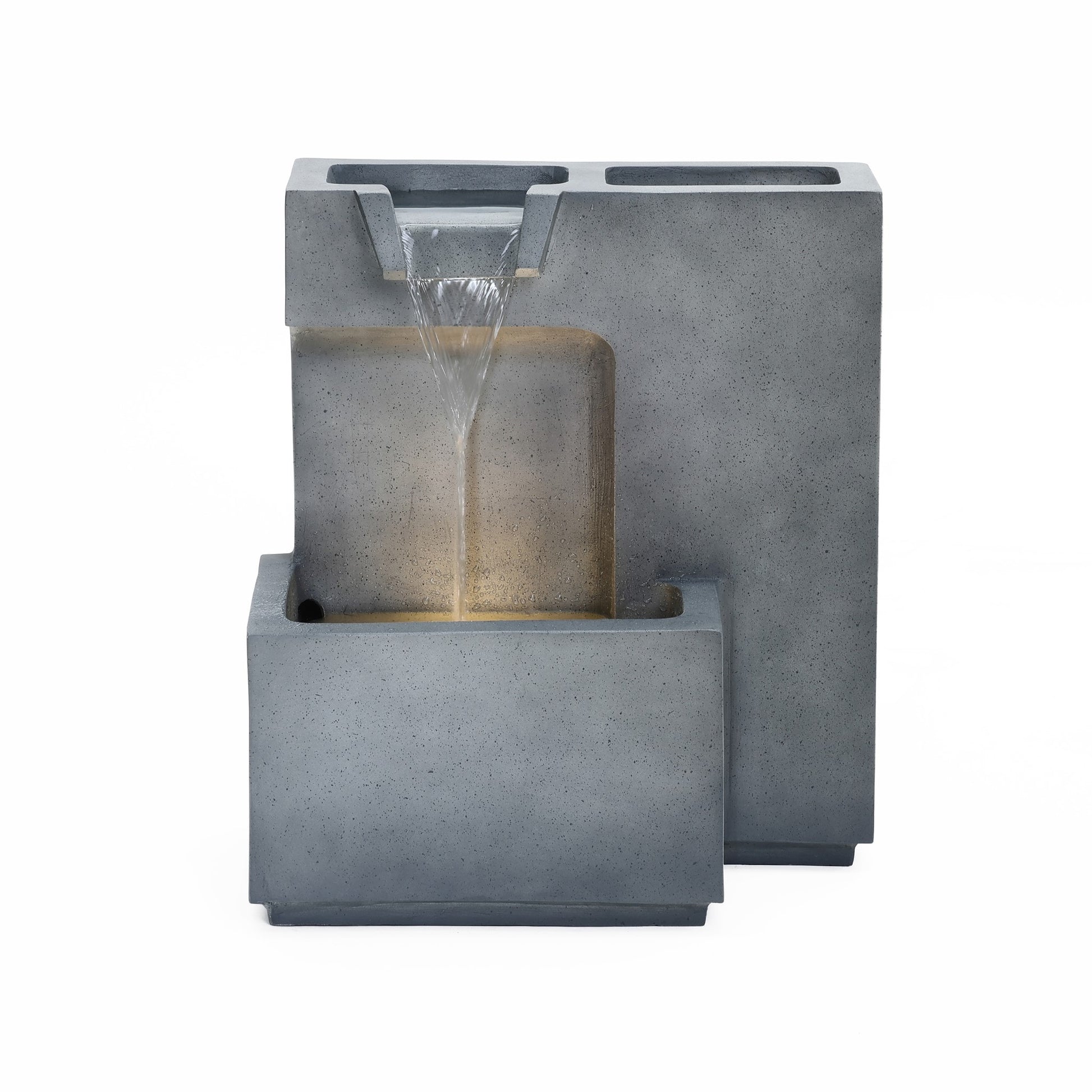 LuxenHome 20.1-in H Plastic Electric Powered Outdoor Fountain Statue Pump Included