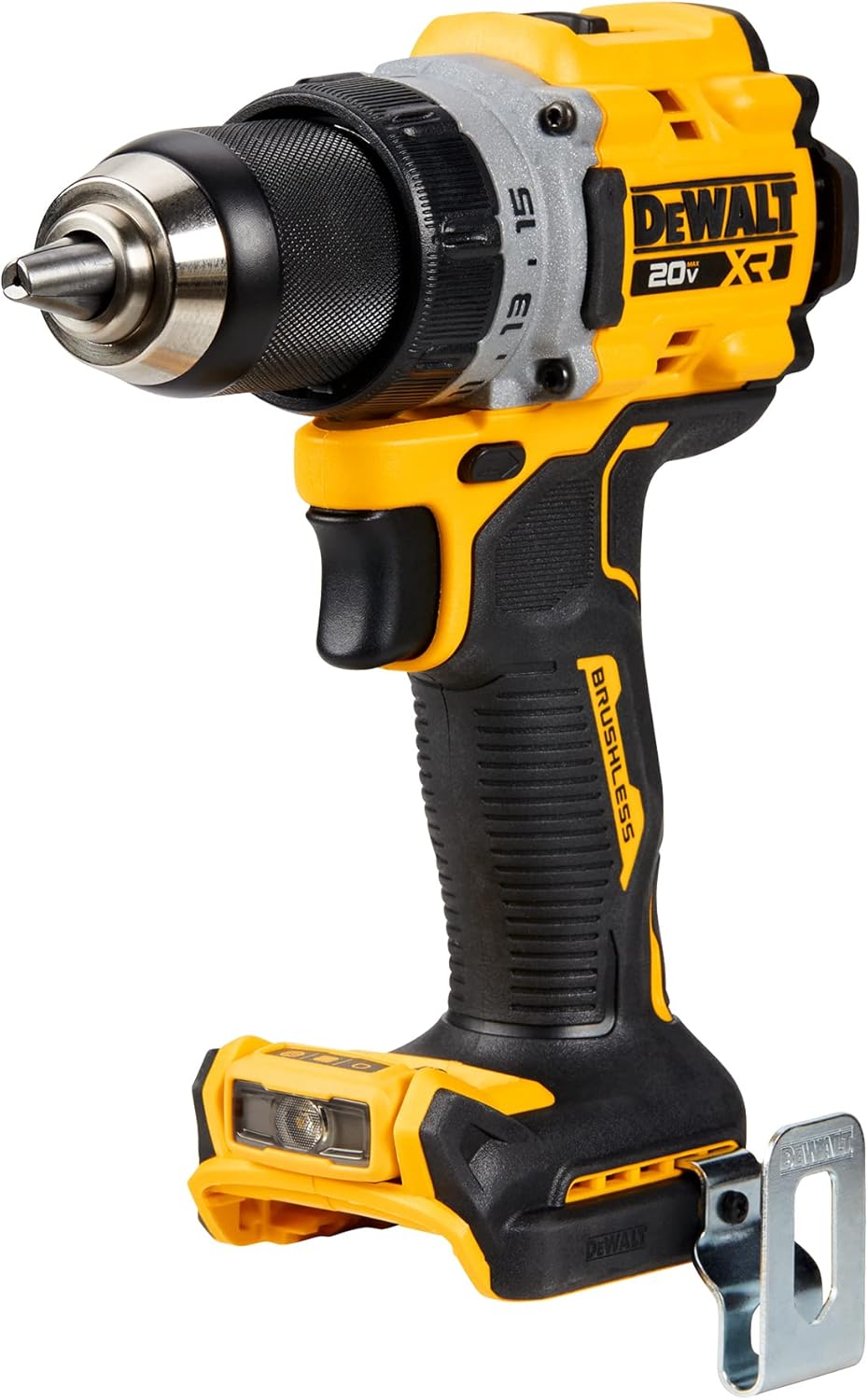 DEWALT 20V MAX* XR® Brushless Cordless 1/2-in Drill/Driver (Tool Only) (DCD800B), Yellow (Renewed)