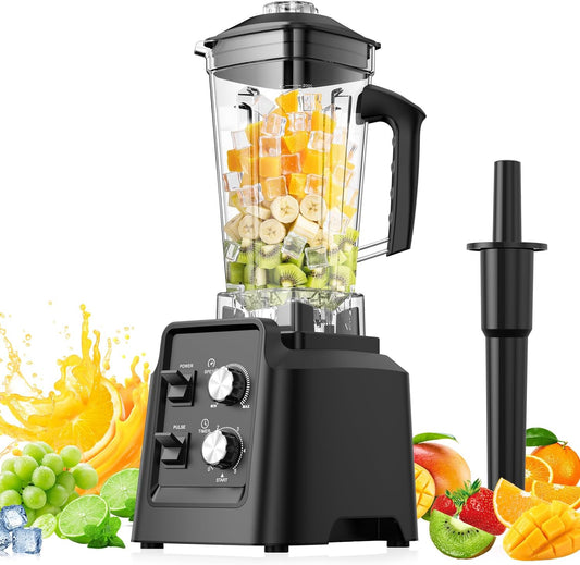 Blender for Smoothies - Countertop Blenders with 68oz Dishwasher-Safe Pitcher, Blenders for Kitchen, Ice Crushing & Frozen Fruit, BPA Free