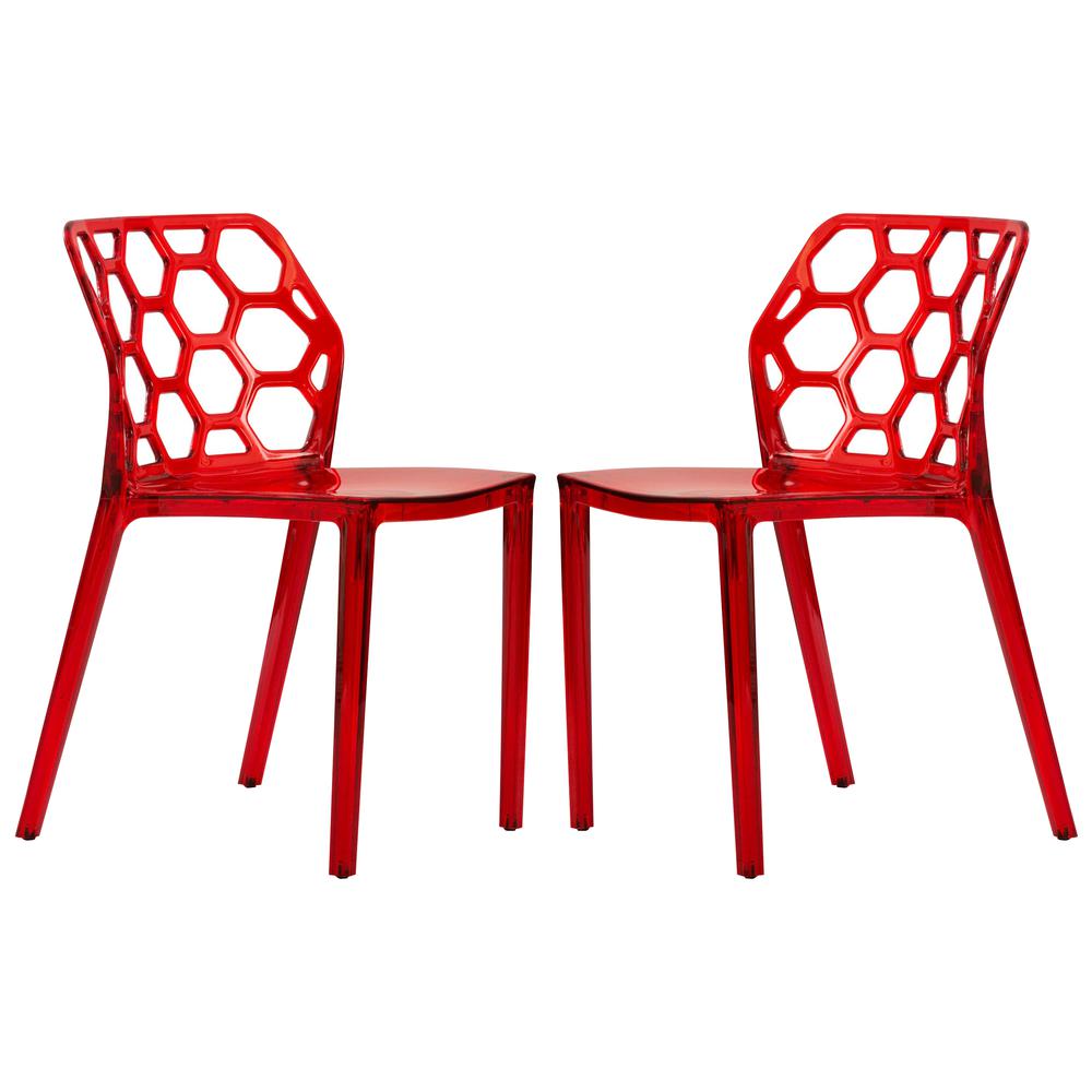 Leisuremod Modern Dynamic Dining Chair Set of 2